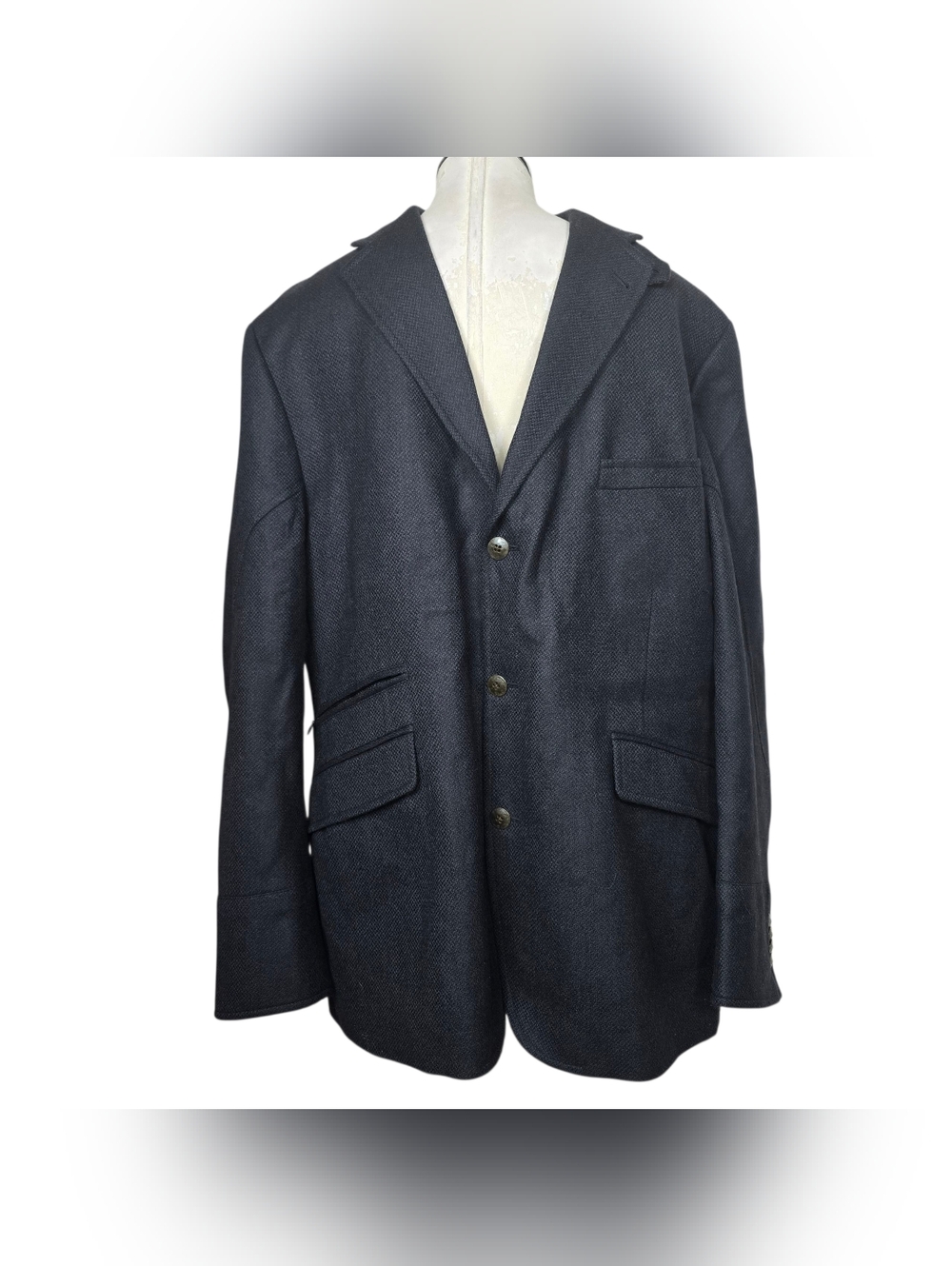 Kroon Ritchie Aim Stretch Sportcoat Blazer Wool Cashmere Black 44R Mens Lined